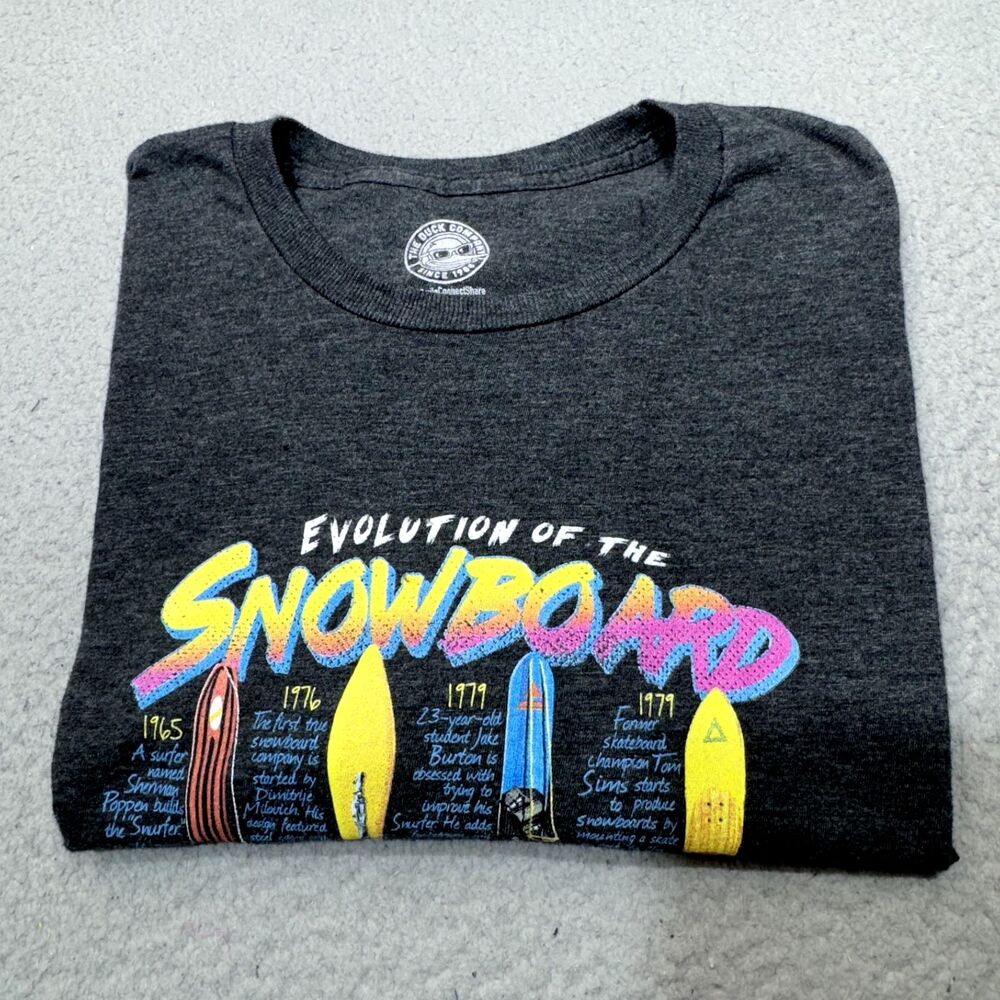 Snowboard Shirt Mens Extra Large Black Evolution Colorado Springs Duck Crew Snow